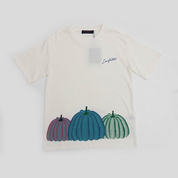 最新でオシャレコラボ ルイヴィトン 草間彌生 Tシャツ パロディ 1AB74Y